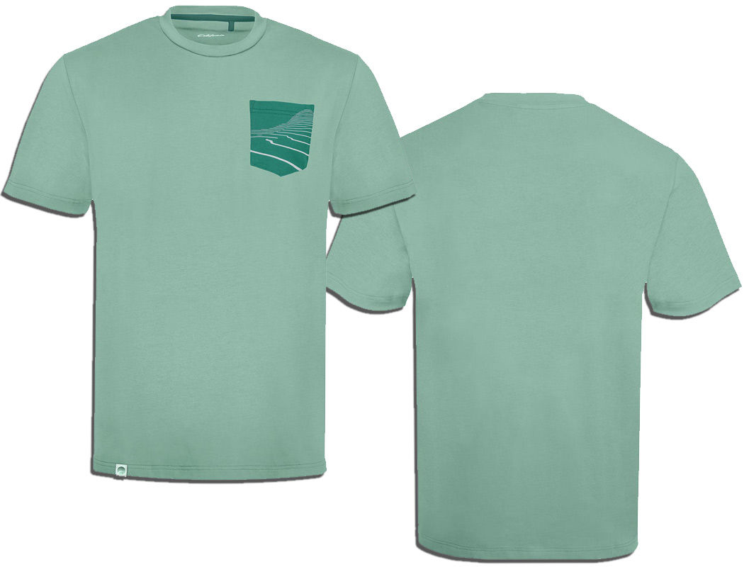 T-Shirt "California" mit Brusttasche für Herren, Hellgrün