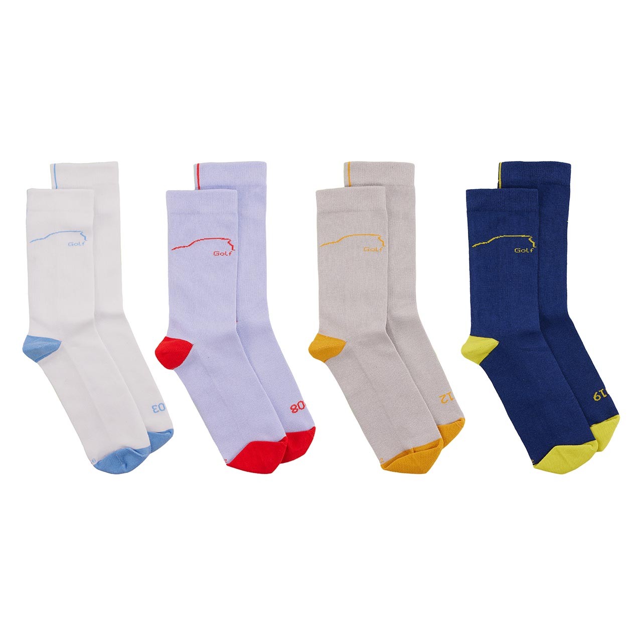 Socke 2003-2019, 4 Paar, Golf Kollektion