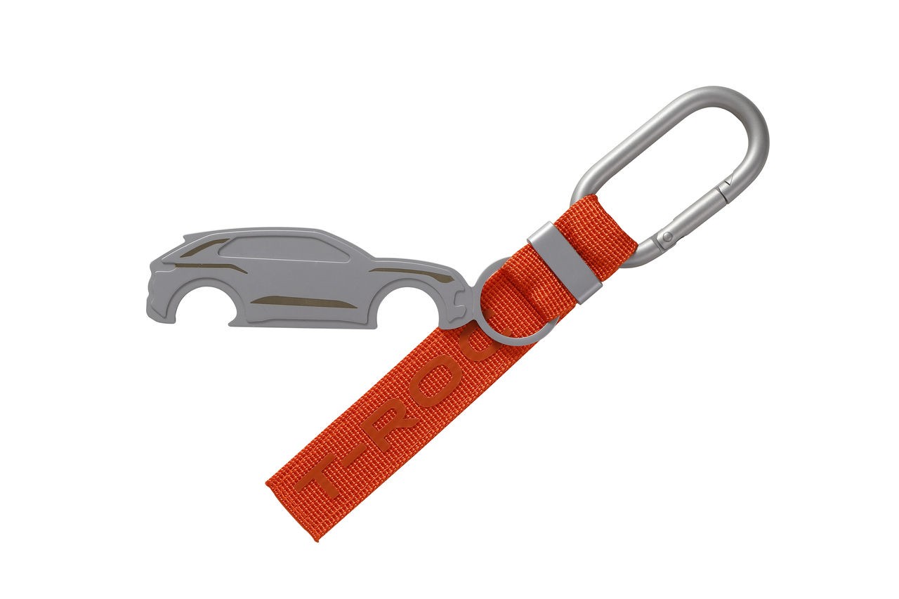 Schlüsselanhänger Flame Red, Metall