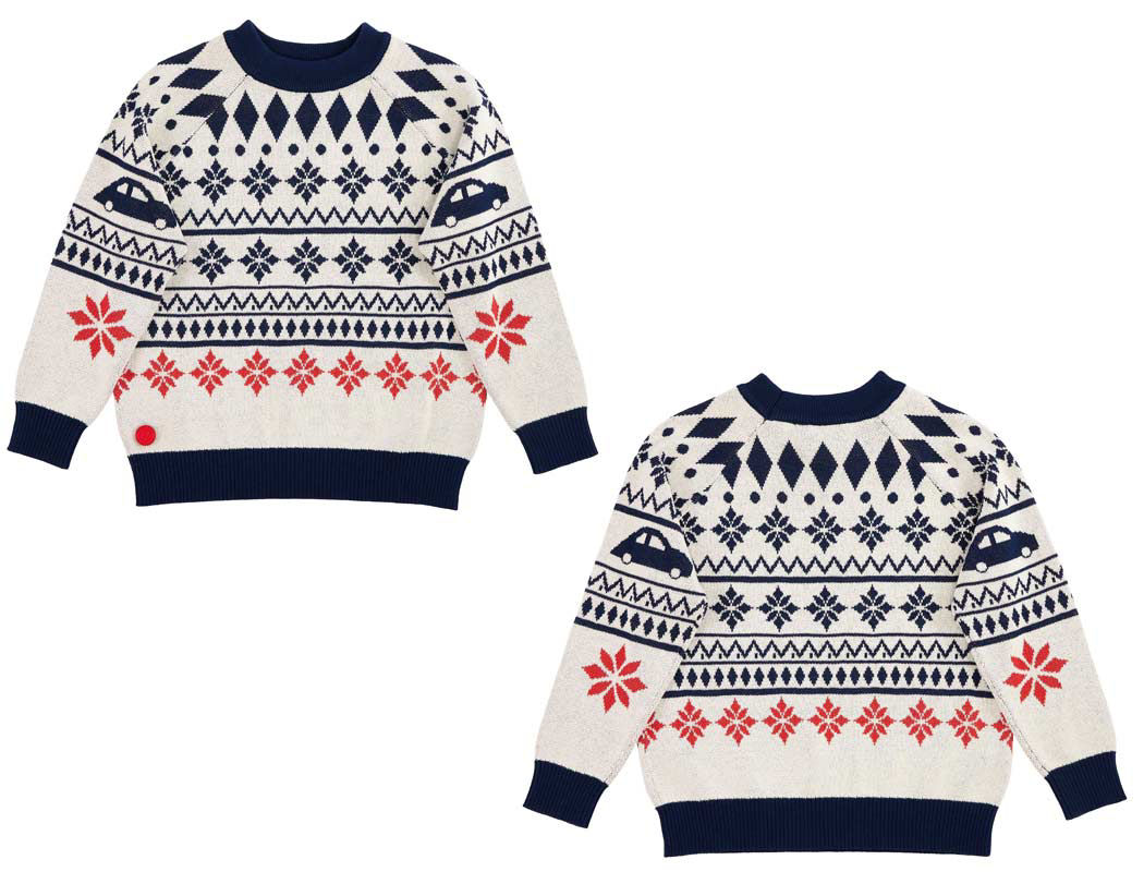 Winterlicher Kinder-Strickpullover