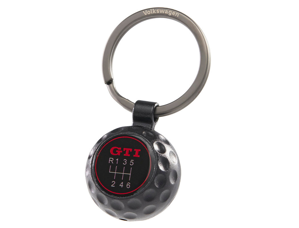 Schlüsselanhänger "GTI", Golfball-Optik