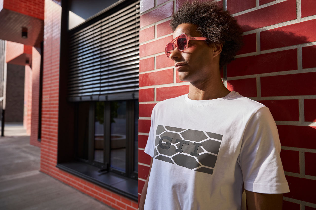 T-Shirt "GTI", Unisex, Weiß, S