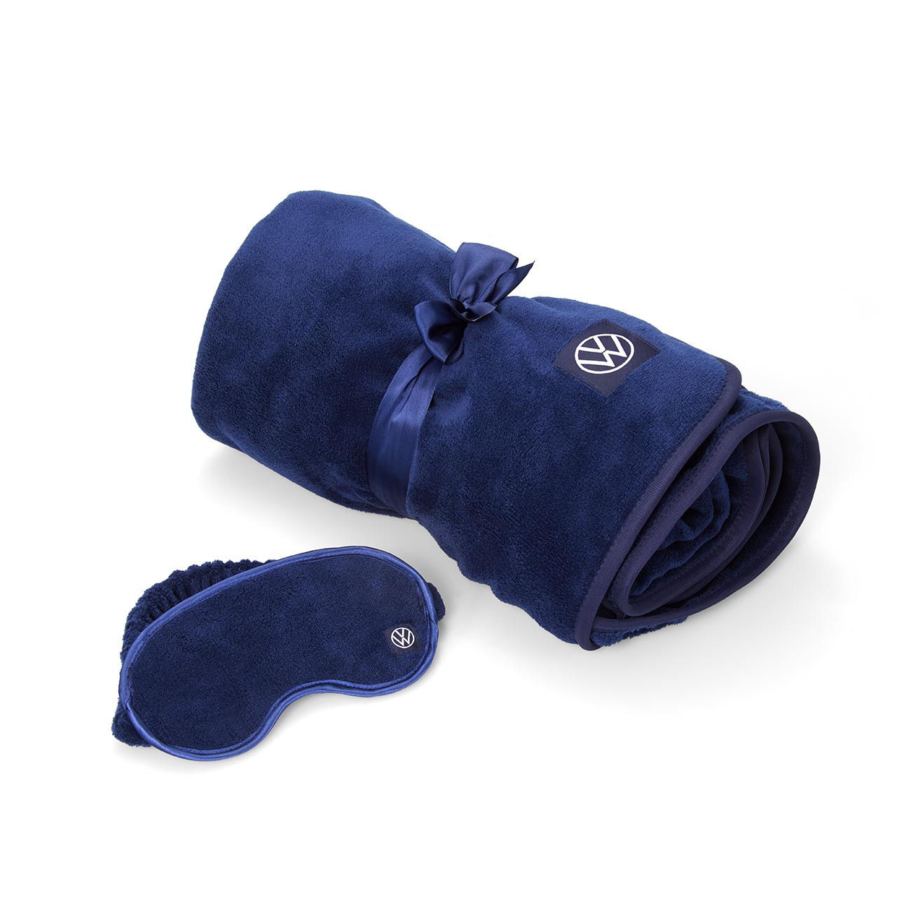 Decken-/Schlafmasken-Set ID. Cross, dunkelblau
