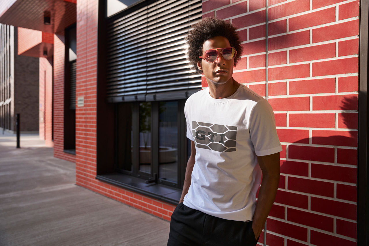 T-Shirt "GTI", Unisex, Weiß, S