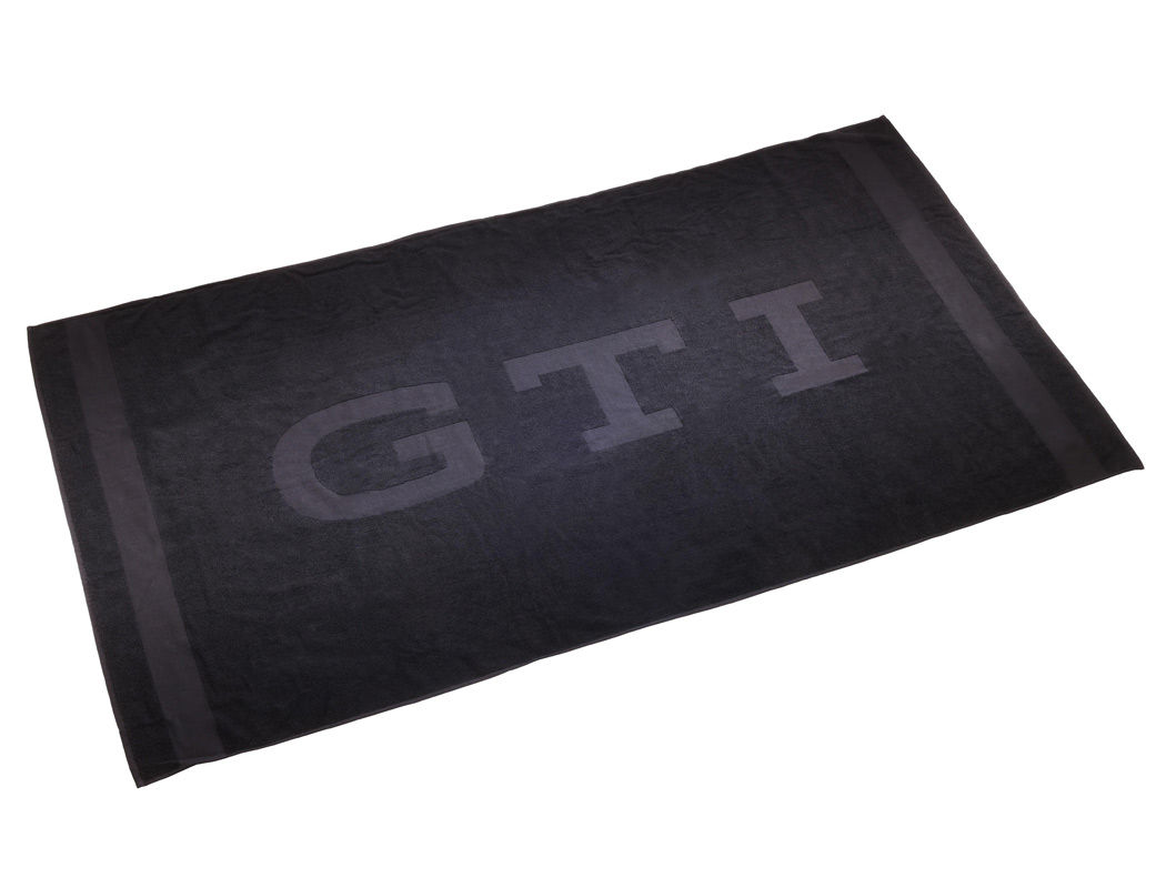 Badetuch GTI in Schwarz