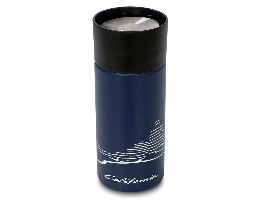 Thermobecher mit California Motiv, Edelstahl
