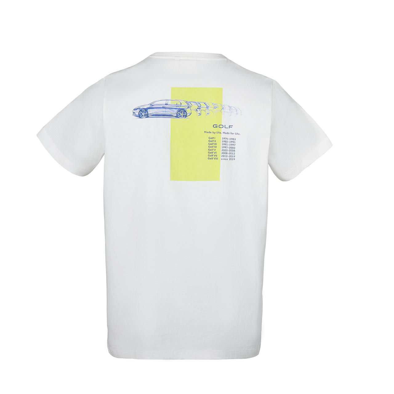 T-Shirt "Golf", Unisex, Weiß, XL