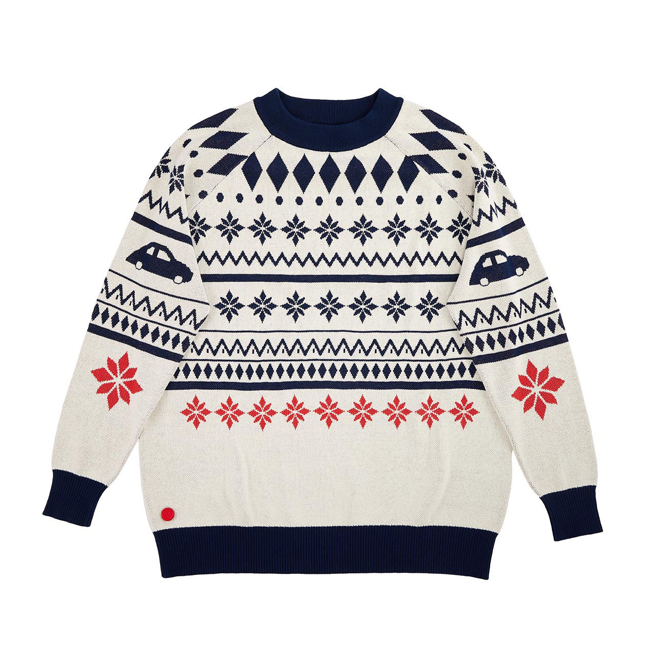 Strickpullover, winterliches Design, XL