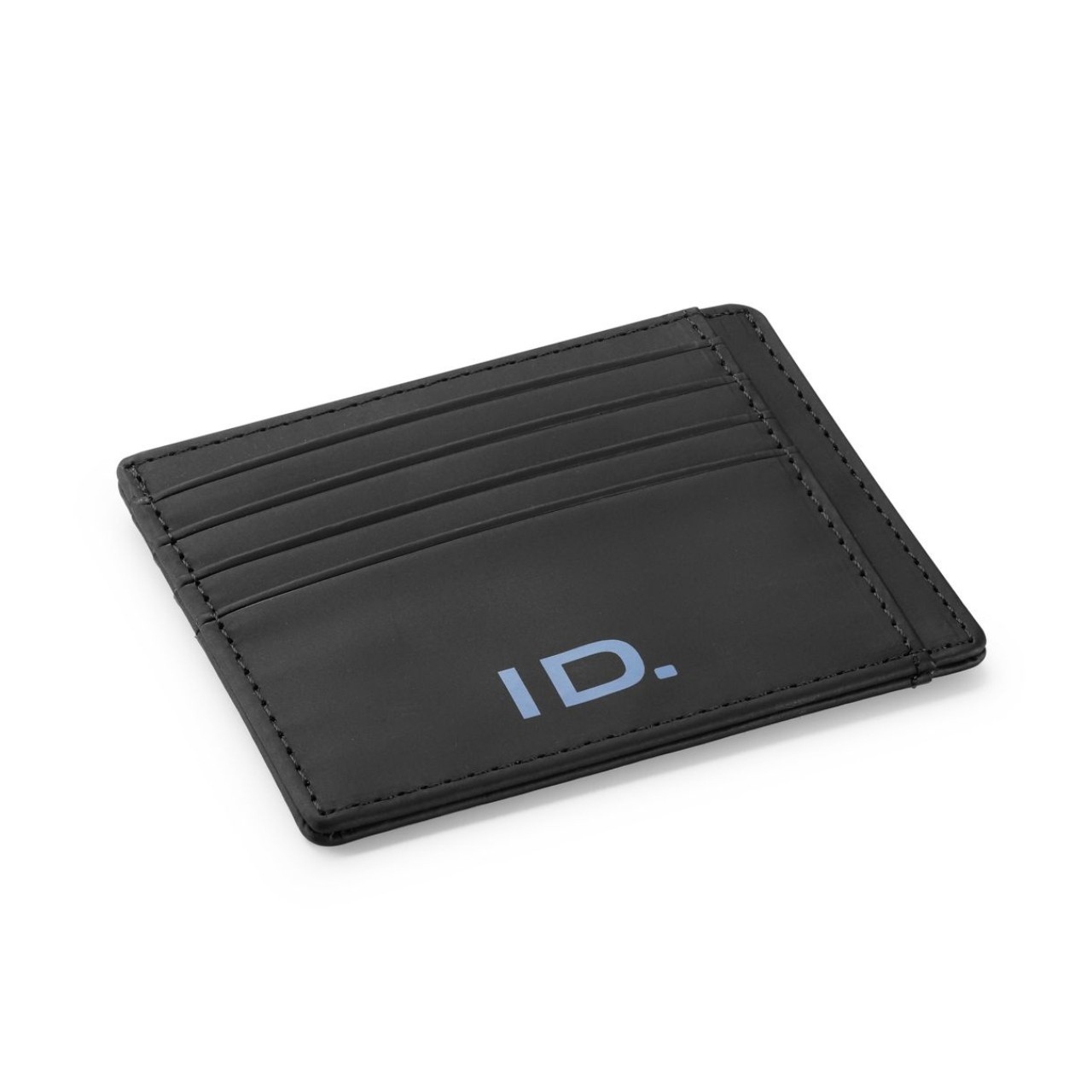 ID. Karten-Etui, Schwarz, veganes Lederimitat