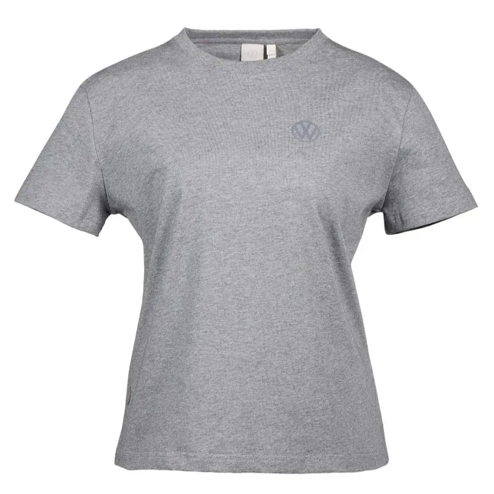 T-Shirt mit VW Logo für Damen, Grau Melange