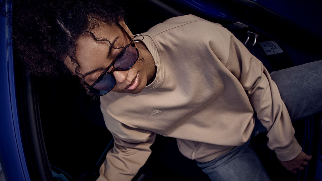Sweatshirt "R", Unisex, Beige, XS
