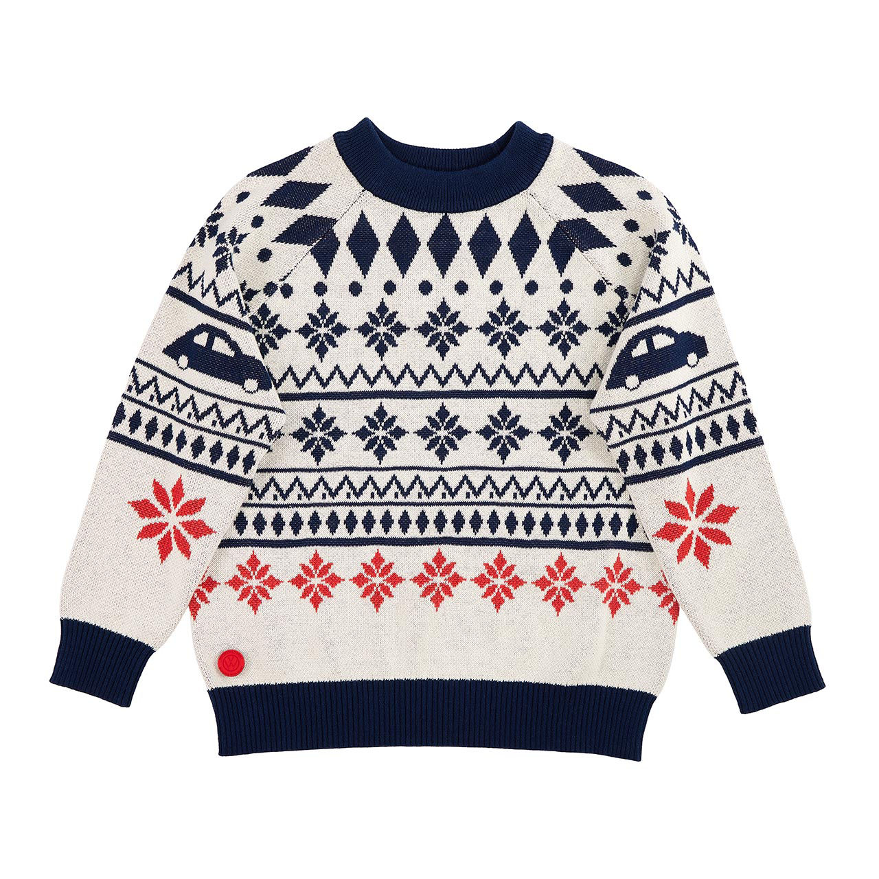Strickpullover, winterliches Design, Kinder, 122