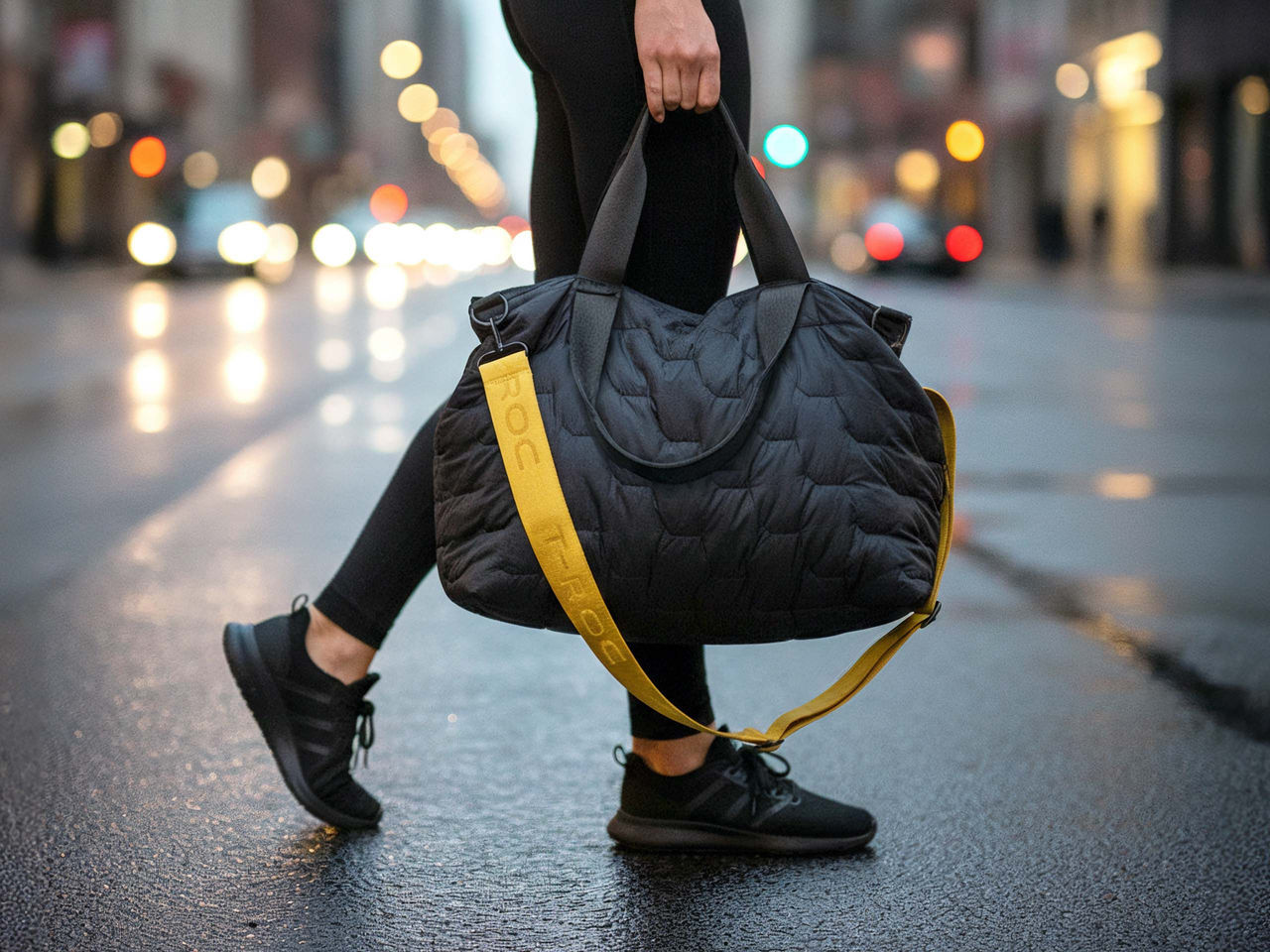 Pufferbag/Shopper "T-Roc", Schwarz