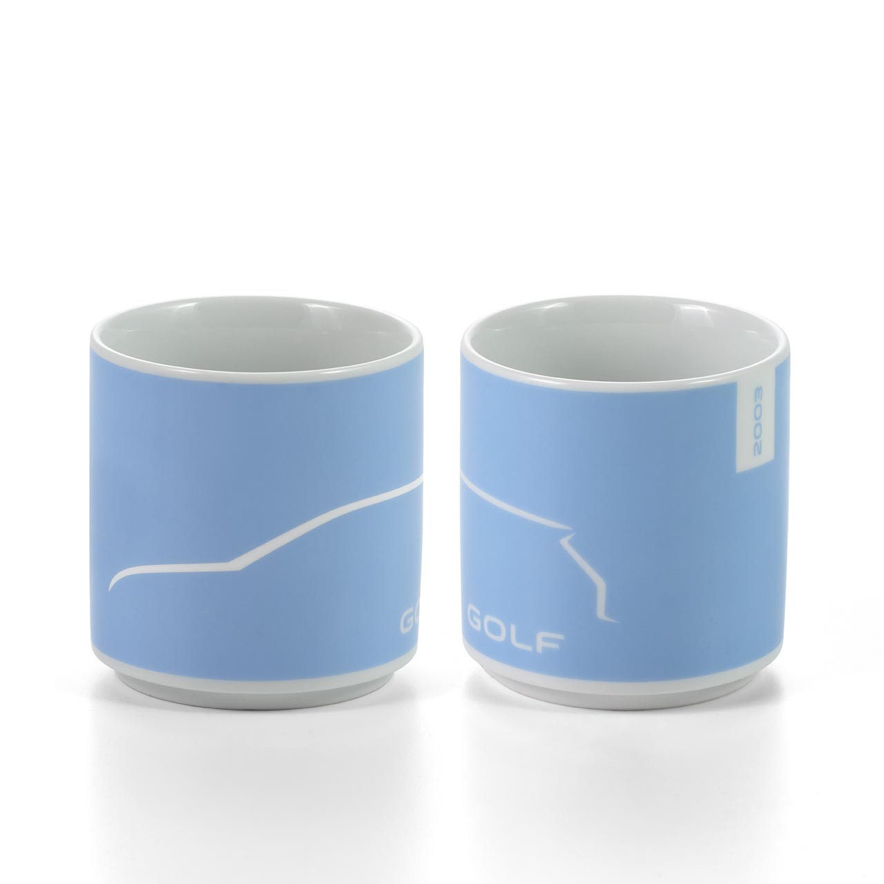 Tasse Mittelblau/Weiß, 2003, Golf Kollektion
