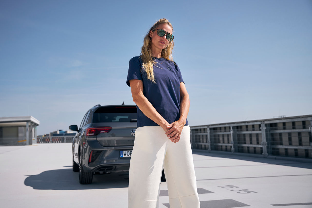 Damen T-Shirt "Volkswagen" Classic, Dunkelblau, L