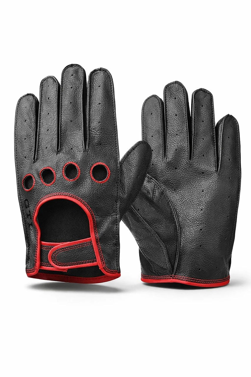 Handschuhe GTI, Schwarz/Rot
