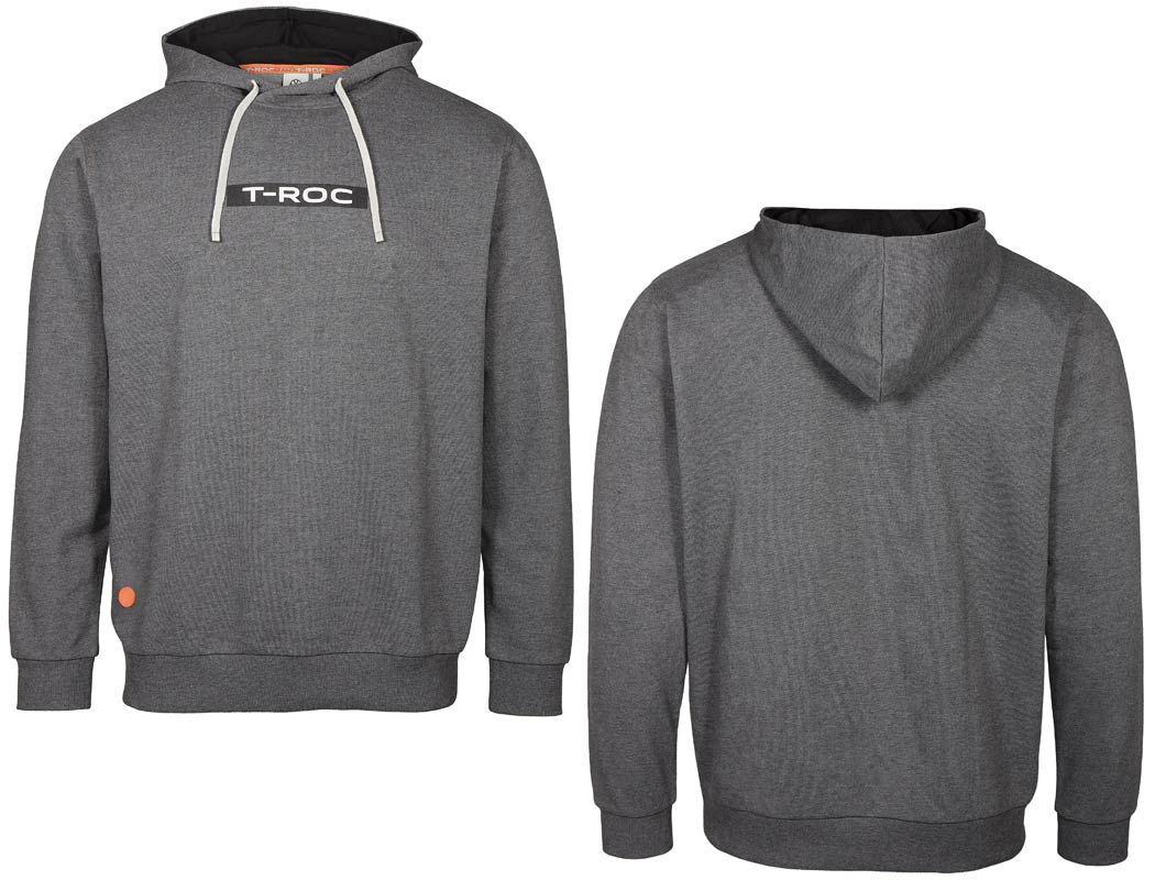 Kapuzenpullover "T-Roc", Unisex, Dunkelgrau