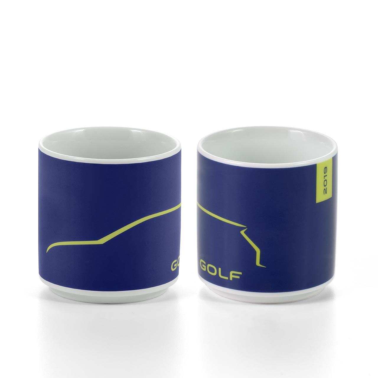 Tasse Dunkelblau/Gelb, 2019, Golf Kollektion
