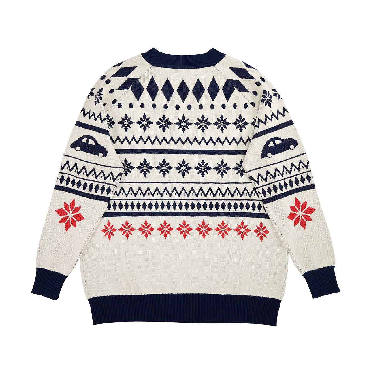 Strickpullover, winterliches Design, XL