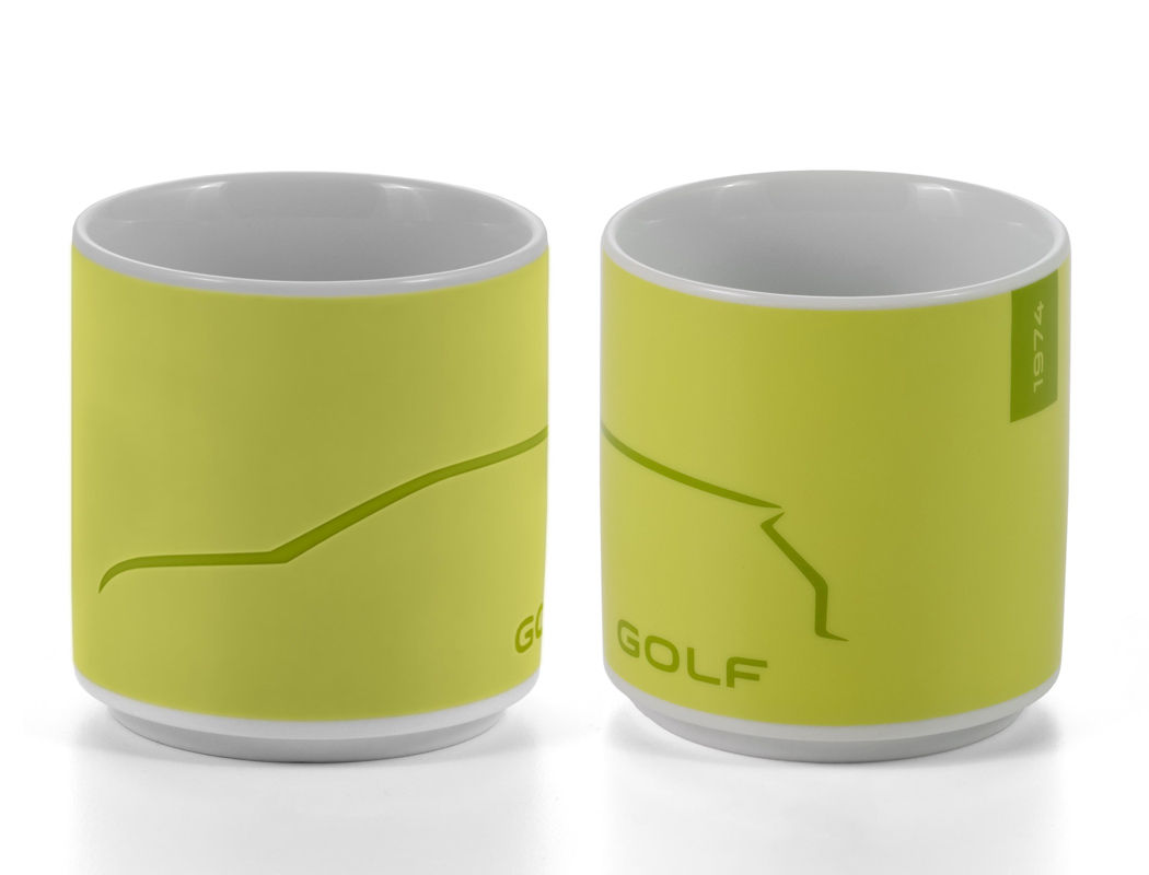 Becher "Golf", Gelb/Grün