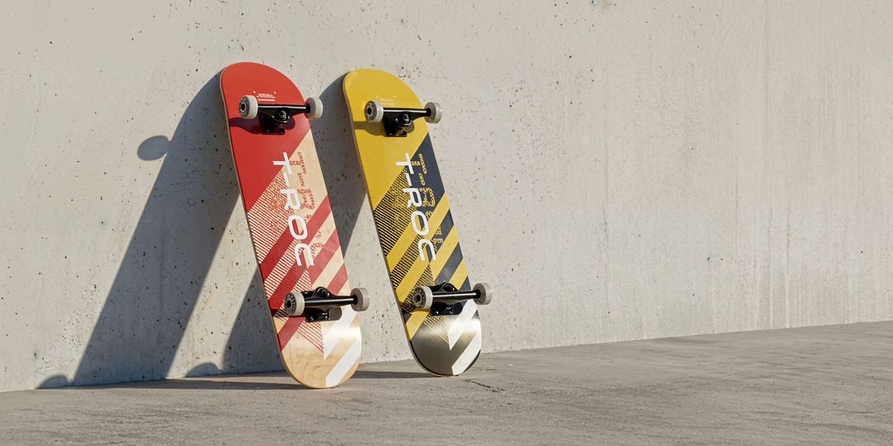 Skateboard "T-Roc", Gelb