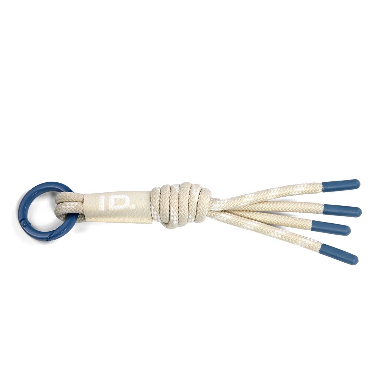 Schlüsselanhänger, Weiß, recyceltes Polyester