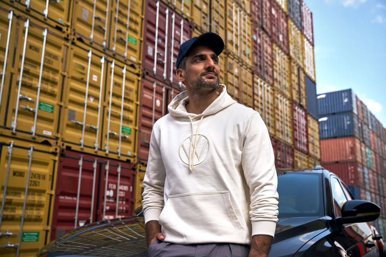 Hoodie "Volkswagen", Herren, Weiß, S