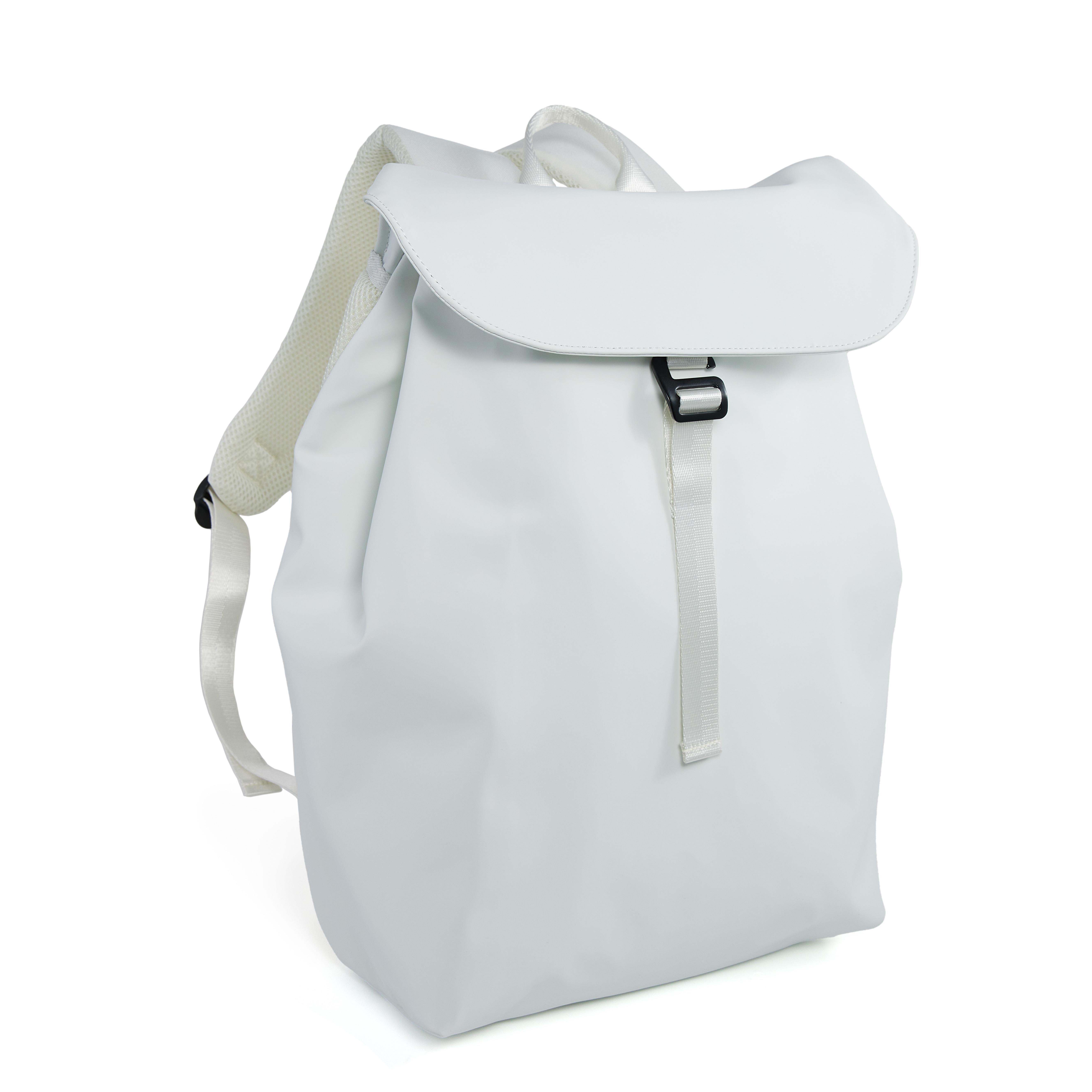 Rucksack, Weiß, recyceltes Polyurethan