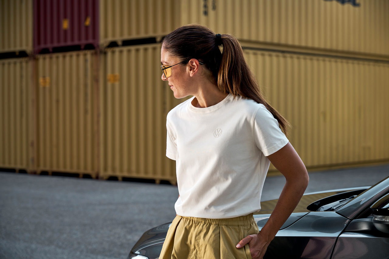 T-Shirt "Volkswagen", Classic, Damen, Weiß, M